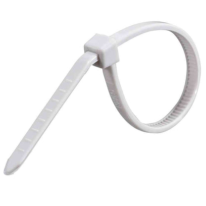 Ohm Electric Heat Resistant Lock Tie Weather Resistant 100mm Light Gray 09-1261 (Pack of 30)