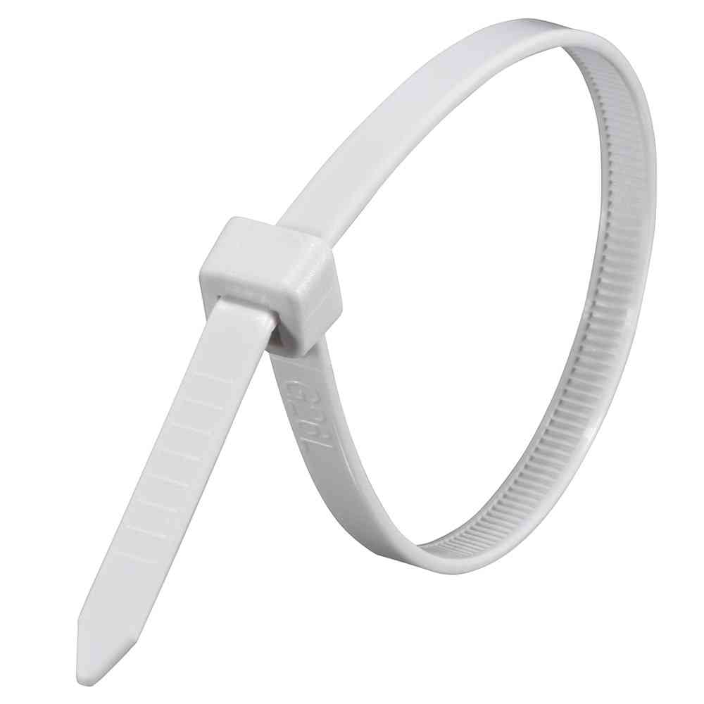 Ohm Electric Heat Resistant Lock Tie Weather Resistant 200mm Light Gray 09-1262 (Pack of 30)