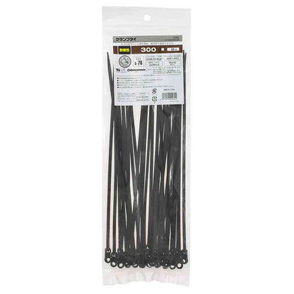 Ohm Electric Clamp Tie Weather Resistant 300mm Black 09-1269 (Pack of 30)