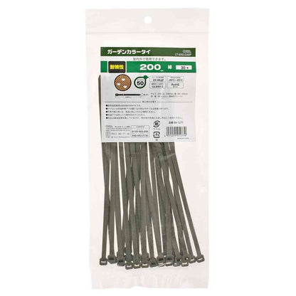 Ohm Electric Garden Color Tie Weather Resistant 200mm Green 09-1277 (Pack of 30)