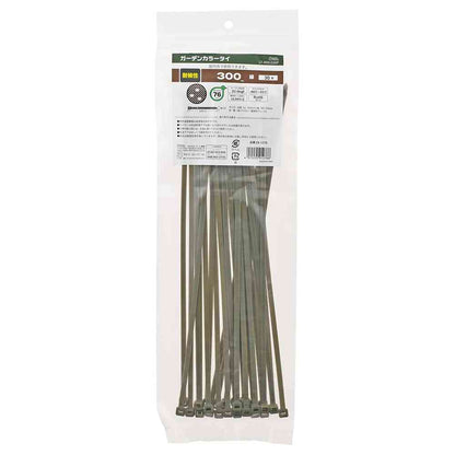 Ohm Electric Garden Color Tie Weather Resistant 300mm Green 09-1278 (Pack of 30)