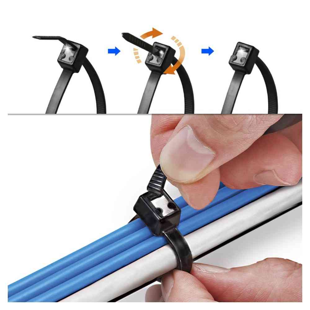 Ohm Electric Hand Cut Tie Weather Resistant 280mm Black 09-1281 (Pack of 20)