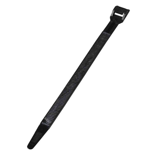 Ohm Electric Strong Tie Weather Resistant 180mm Black 09-1282 (Pack of 10)