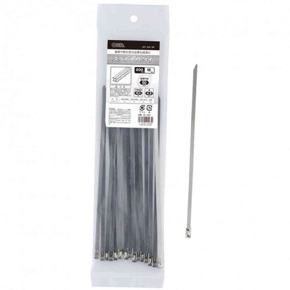 Ohm Electric Stainless Steel Tie, 200mm, SST-200, 15 Pieces