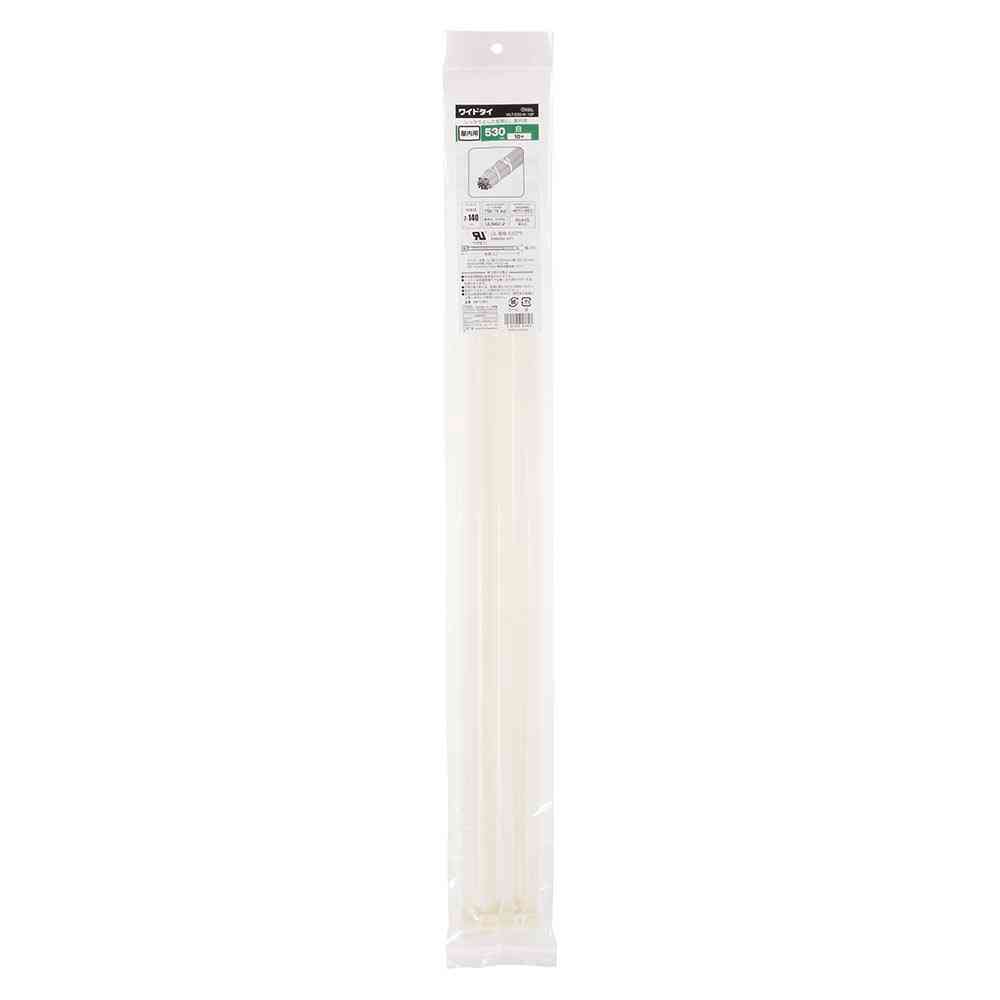 Ohm Electric Wide Tie Indoor Use 530mm White 10-Pack
