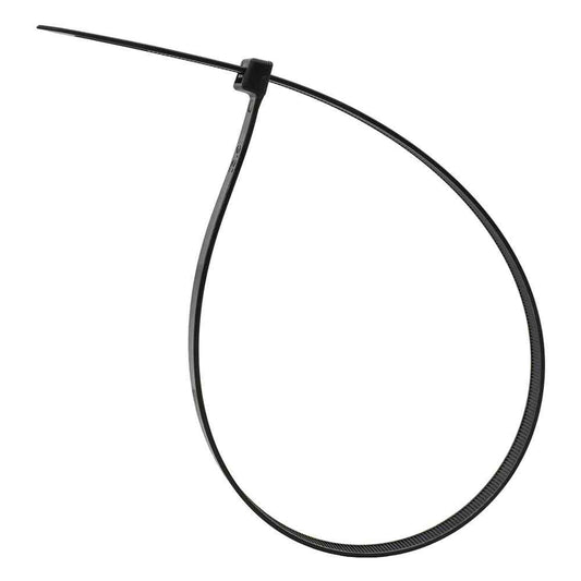 Ohm Electric Wide Tie Weather-Resistant 530mm Black 10-Pack