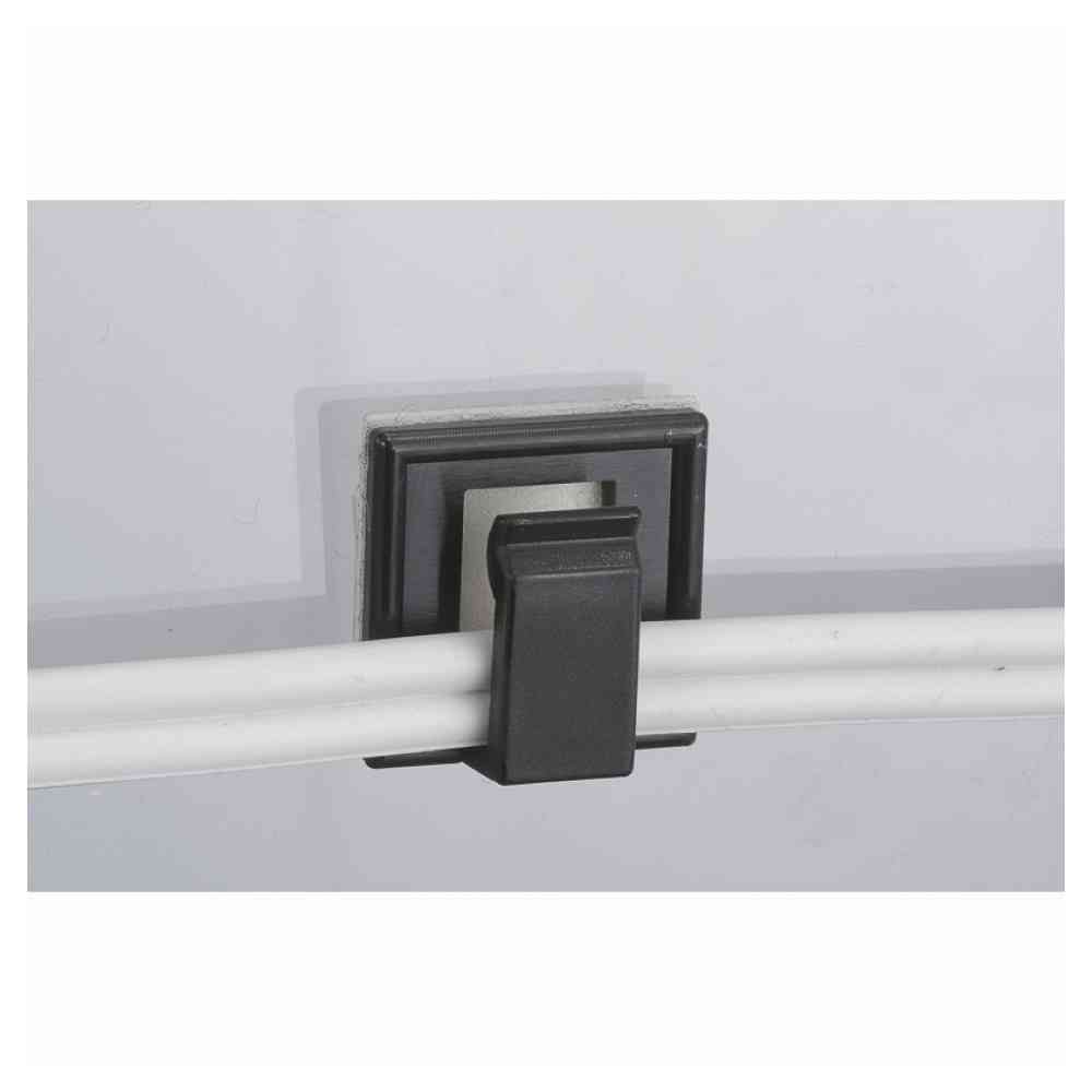 Ohm Electric Insulation Wire Clip 16K Black 10-Pack