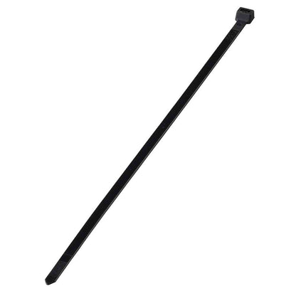 Ohm Electric Wide Tie Weather-Resistant 370mm Black 30-Pack