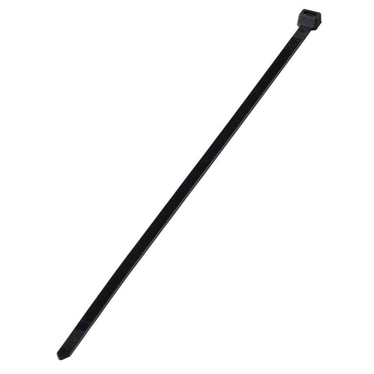 Ohm Electric Wide Tie Weather-Resistant 370mm Black 30-Pack