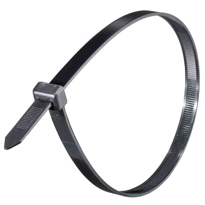 Ohm Electric Wide Tie Weather-Resistant 430mm Black 30-Pack