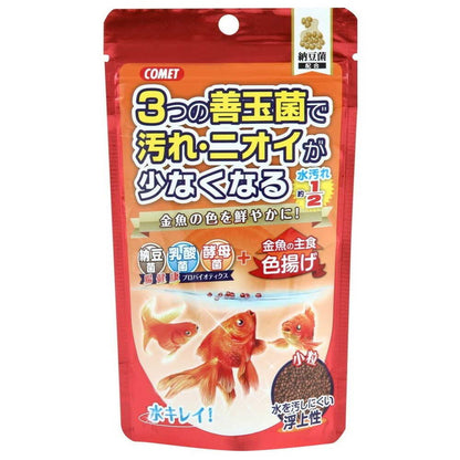 Itosui Goldfish Staple Food with Natto Bacteria Color Enhancer Small Pellets 90g