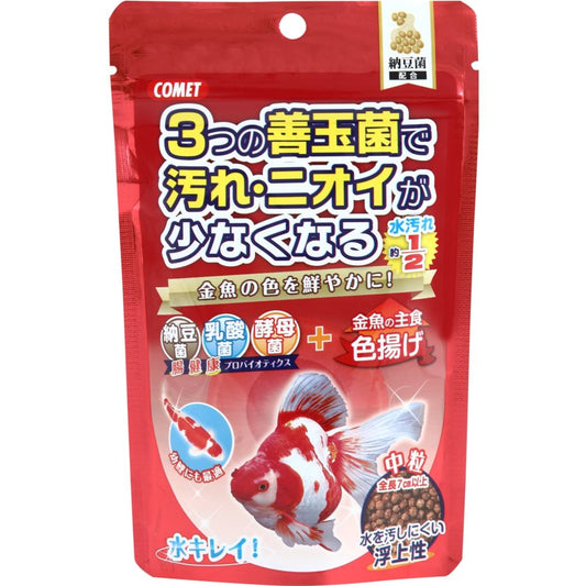 Itosui Goldfish Staple Food with Natto Bacteria Color Enhancer Medium Pellets 90g