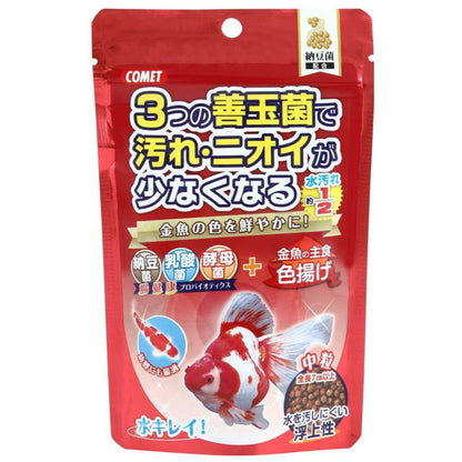 Itosui Goldfish Staple Food with Natto Bacteria Color Enhancer Medium Pellets 90g