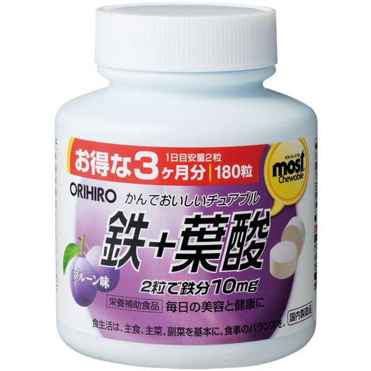 Orihiro MOST Chewable Iron 180 Tablets