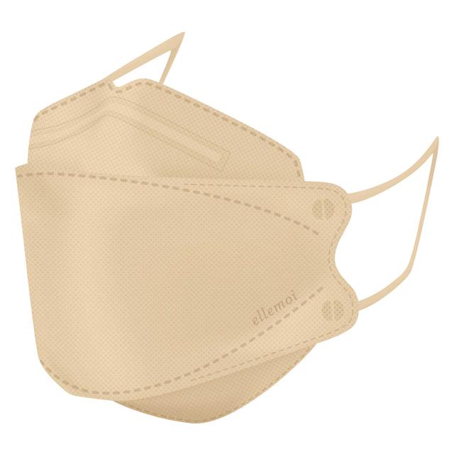 Elmore Skin-Friendly Mask VividAnimal Beige Individually Wrapped 24 Sheets