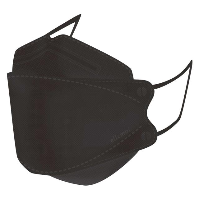 Elmore Skin-Friendly Mask VividAnimal Black Individually Wrapped 24 Sheets