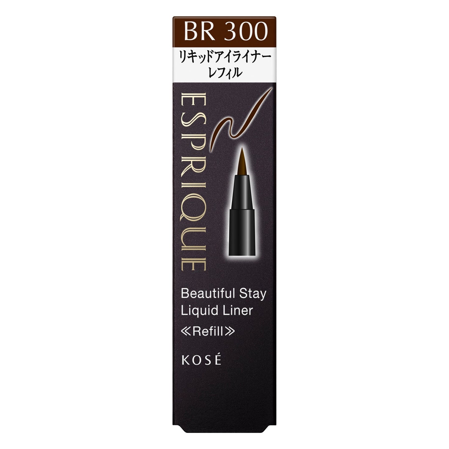 Kose Esprique Beautiful Stay Liquid Liner BR300 Dark Brown (Refill)