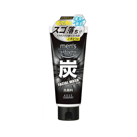Kose Men Softymo Facial Wash Charcoal 130g