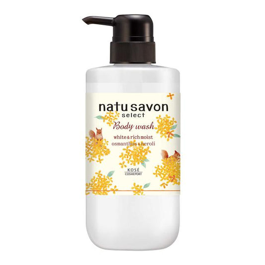 Softymo Natu Sabon Select White Body Wash Rich Moist 500ml - Osmanthus Scent