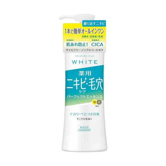 Kose Cosmeport Moisture Mild White Acne Care Perfect Essence 230mL
