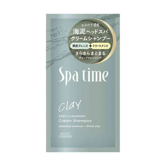 Kose Cosmeport Spa Time Cream Shampoo Deep Cleansing Trial Size 30g