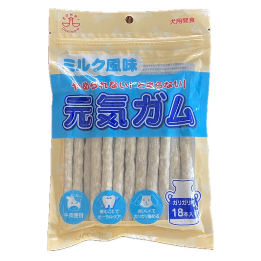 Combi Milk Flavor Energetic Gum Chewy Sticks 18 Pieces