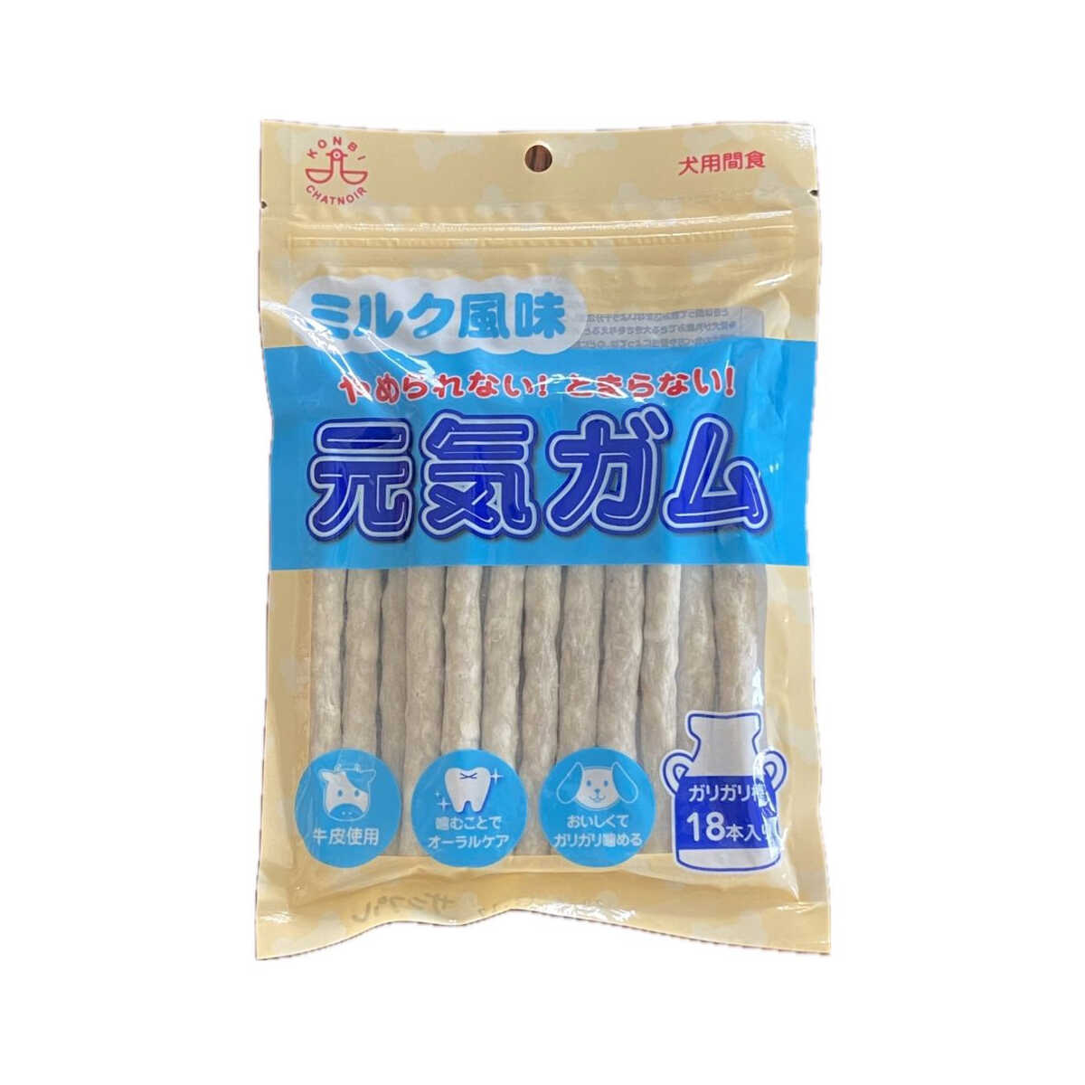 Combi Milk Flavor Energetic Gum Chewy Sticks 18 Pieces