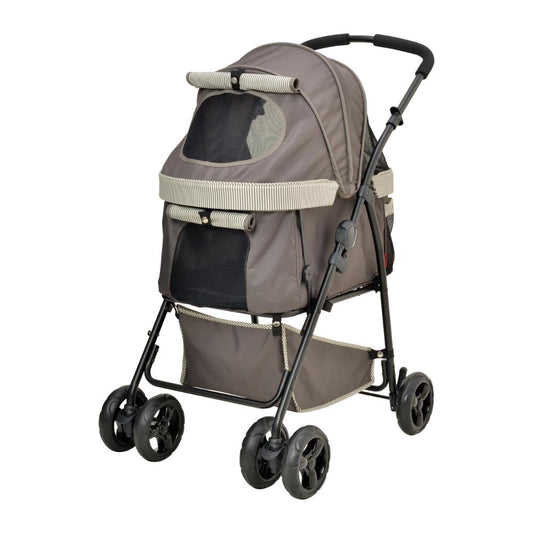 Wan Wan Cart Multi-Pet DX Plus Stripe Green