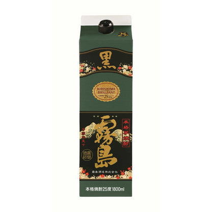 Kirishima Distillery Authentic Shochu Kuro Kirishima 25% Chu-Pack 1800ml
