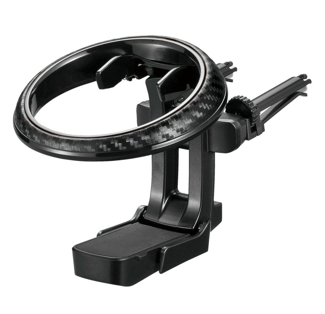 Carmate Drink Holder Folding Type SP Black Edition DZ581
