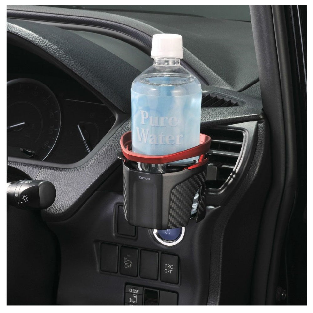 Carmate Drink Holder Quattro Type S Red Metallic DZ593