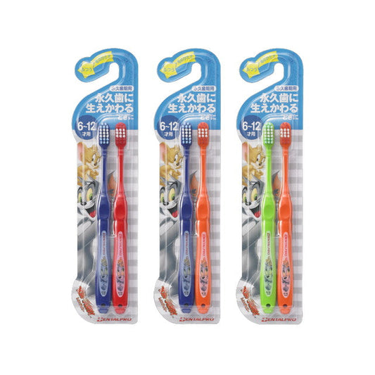 Dental Pro Tom & Jerry Toothbrush for Ages 6-12 (2 Pack) (Color Not Selectable)