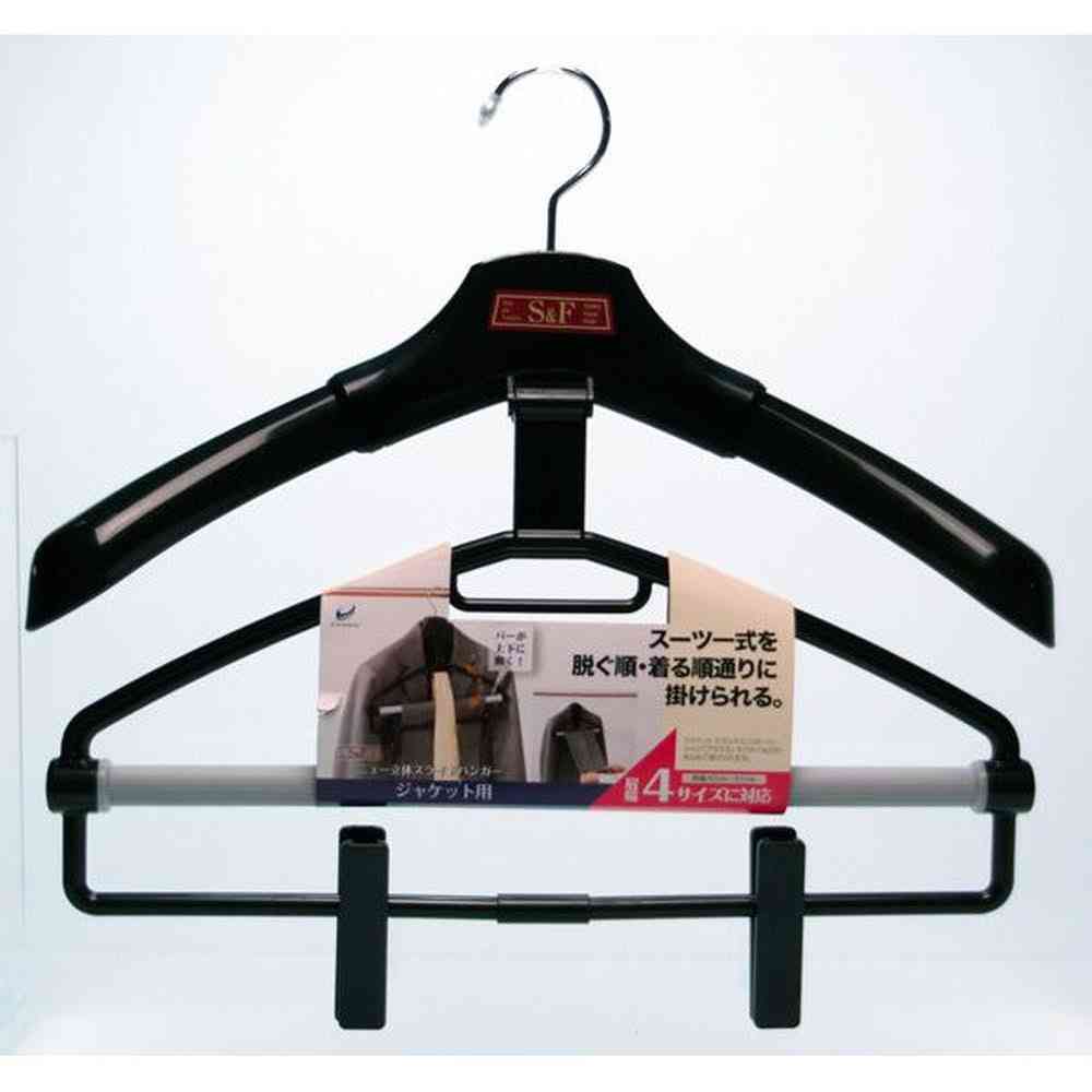 Shinko Hanger S&F New 3D Slide Hanger Black