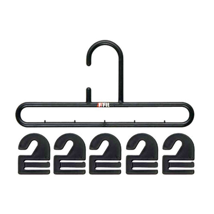 Shinko Hanger F-Fit Tie Hook Black 10 Pieces