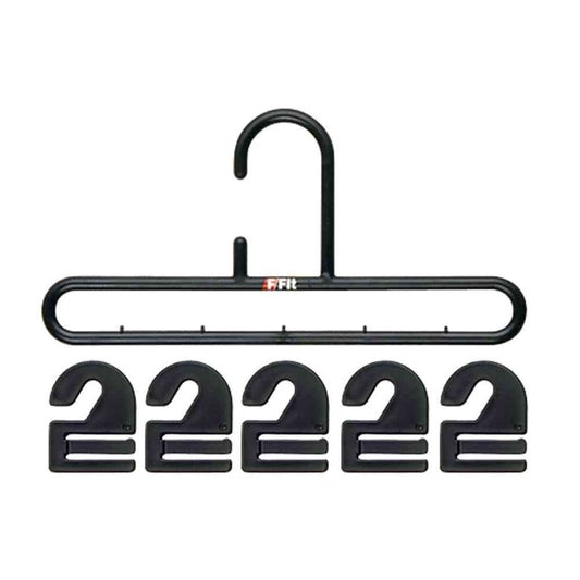 Shinko Hanger F-Fit Tie Hook Black 10 Pieces