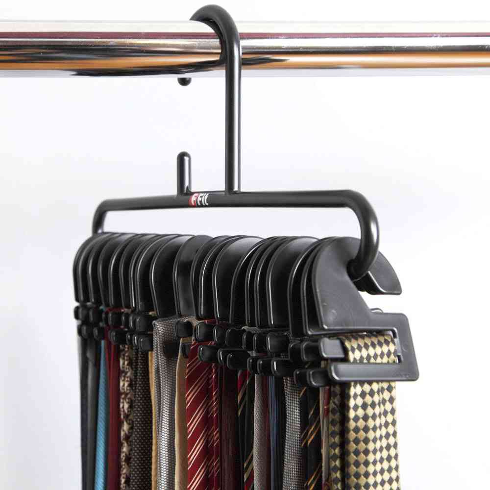 Shinko Hanger F-Fit Tie Hook Black 10 Pieces