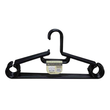 Shinko Hanger Reverse Family Black Set of 10