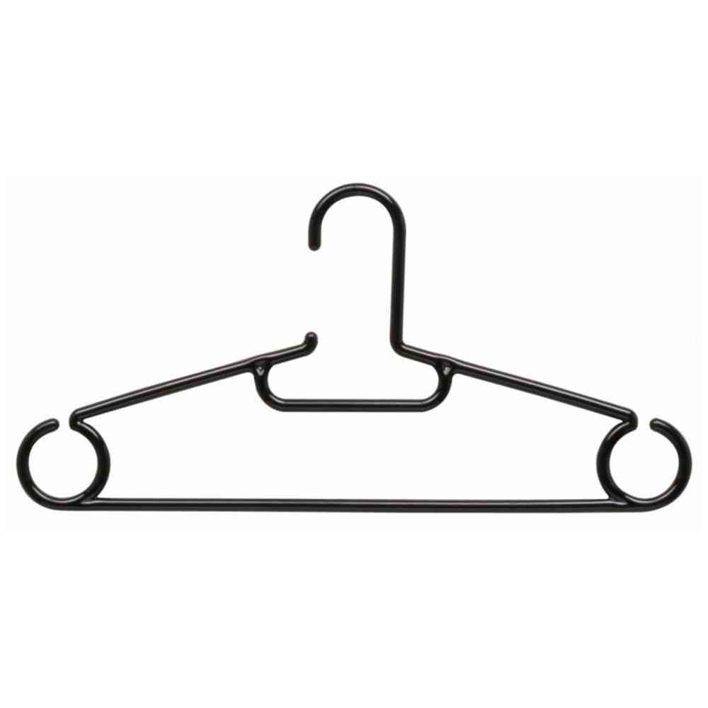 Shinko Hanger Reverse Family Black Set of 10