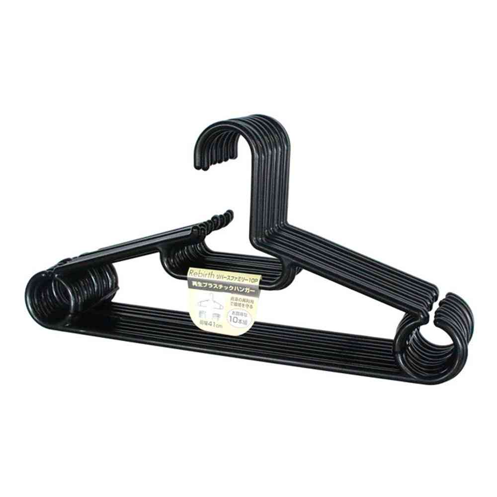 Shinko Hanger Reverse Family Black Set of 10