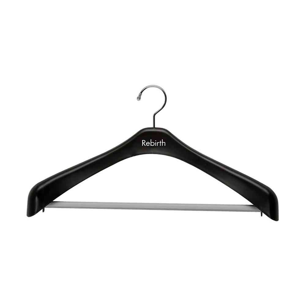 Shinko Hanger Reverse Jacket Stop 47 Black 2-Pack