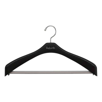 Shinko Hanger Reverse Jacket Stop 42 Black 10-Pack