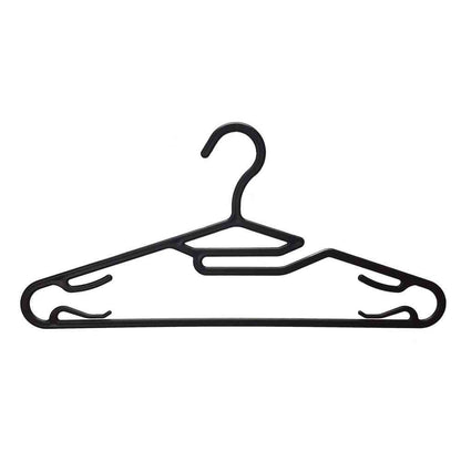 Shinko Hanger Reverse Shirt Hanger Black 10-Pack