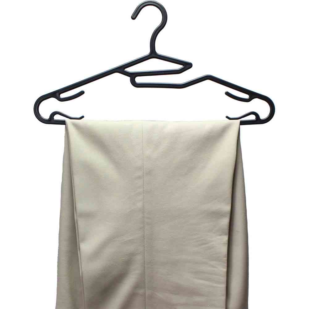 Shinko Hanger Reverse Shirt Hanger Black 10-Pack