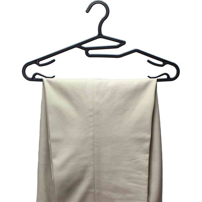Shinko Hanger Reverse Shirt Hanger Black 10-Pack