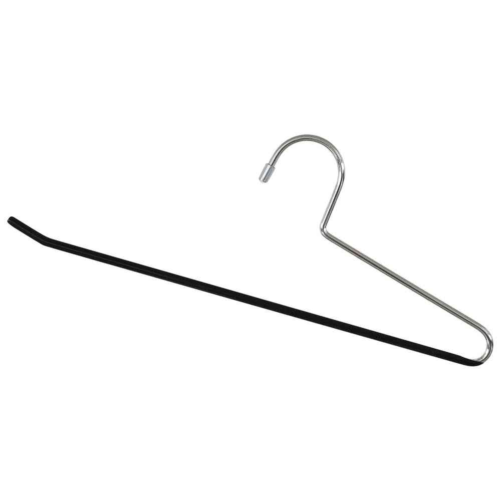 Shinko Hanger Non-Slip Hanger Slacks Hanger PVC Black 2-Pack