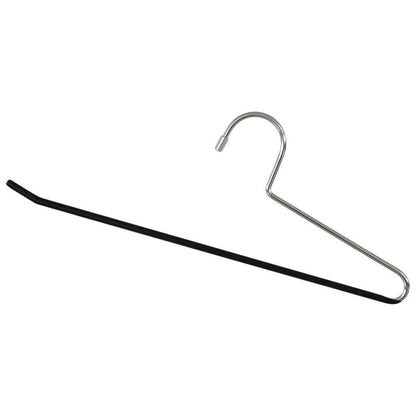 Shinko Hanger Non-Slip Hanger Slacks Hanger PVC Black 2-Pack