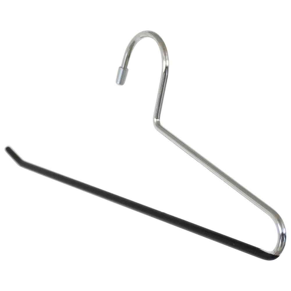 Shinko Hanger Non-Slip Hanger Slacks Hanger PVC Black 2-Pack