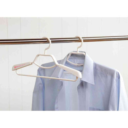 Shinko Hanger F-Fit Shape-Stable Shirt Hanger White 2-Pack