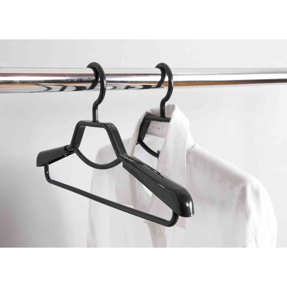 Shinko Hanger F-Fit Shape-Stable Shirt Hanger Black 2-Pack