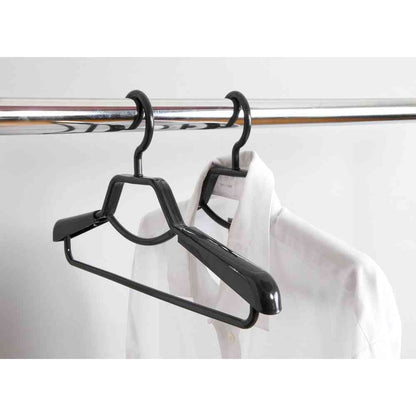 Shinko Hanger F-Fit Shape-Stable Shirt Hanger Black 2-Pack
